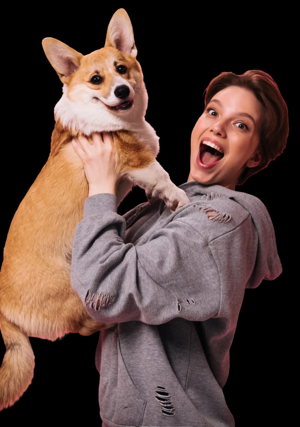 Woman with dog