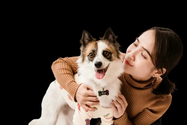 Woman with dog